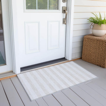 Tapis Chantille à rayures Cabana lavable en machine pour intérieur/extérieur