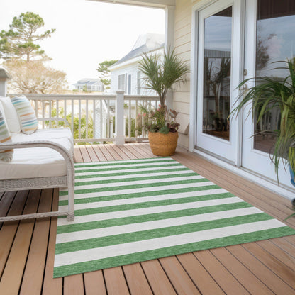 Tapis Chantille à rayures Cabana lavable en machine pour intérieur/extérieur