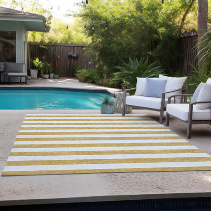 Tapis Chantille à rayures Cabana lavable en machine pour intérieur/extérieur