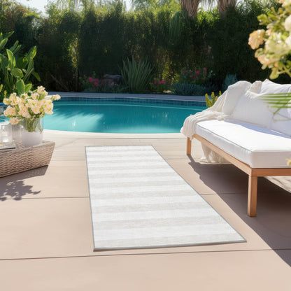 Tapis Chantille à rayures Cabana lavable en machine pour intérieur/extérieur