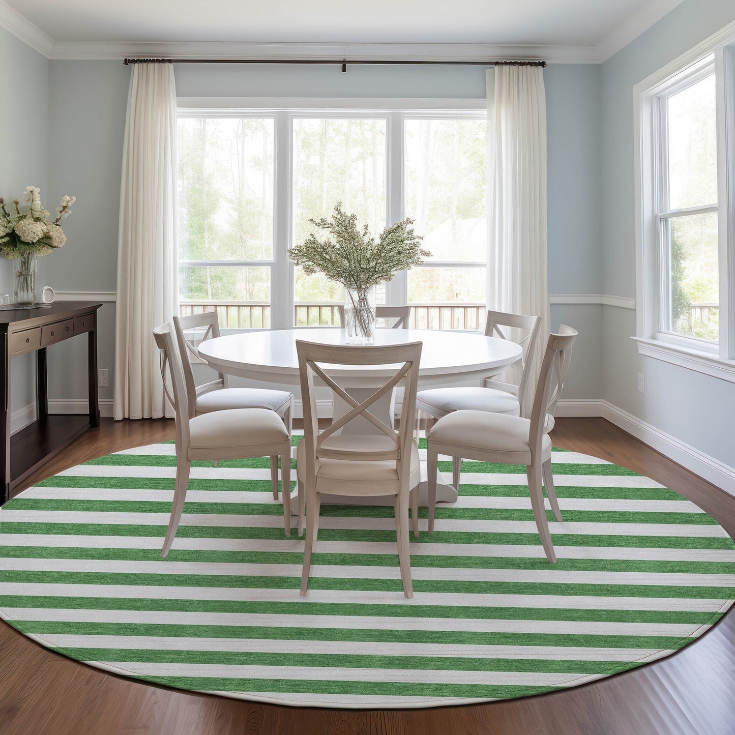 Tapis Chantille à rayures Cabana lavable en machine pour intérieur/extérieur