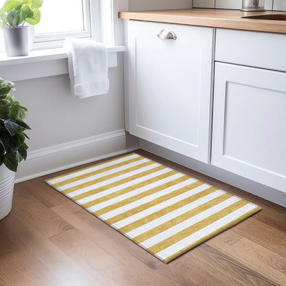 Tapis Chantille à rayures Cabana lavable en machine pour intérieur/extérieur
