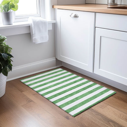 Tapis Chantille à rayures Cabana lavable en machine pour intérieur/extérieur