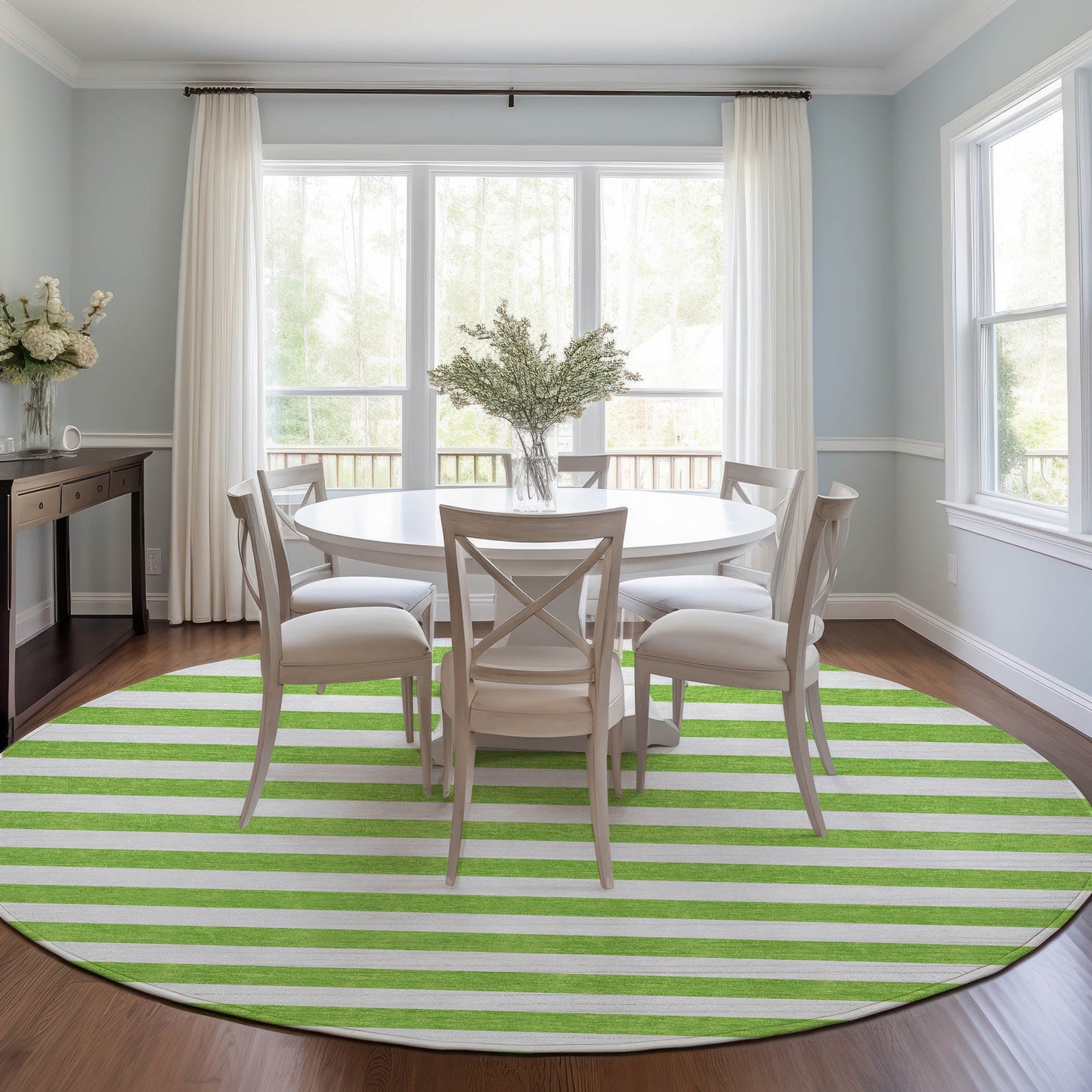 Tapis Chantille à rayures Cabana lavable en machine pour intérieur/extérieur