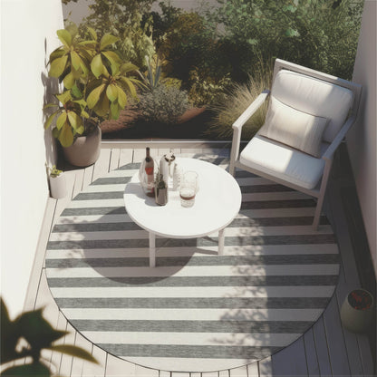 Tapis Chantille à rayures Cabana lavable en machine pour intérieur/extérieur