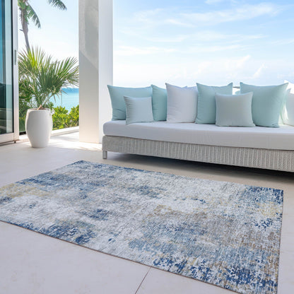 Tapis moderne abstrait Chantille lavable en machine pour intérieur/extérieur