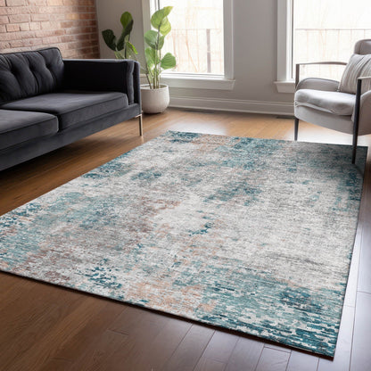 Tapis moderne abstrait Chantille lavable en machine pour intérieur/extérieur