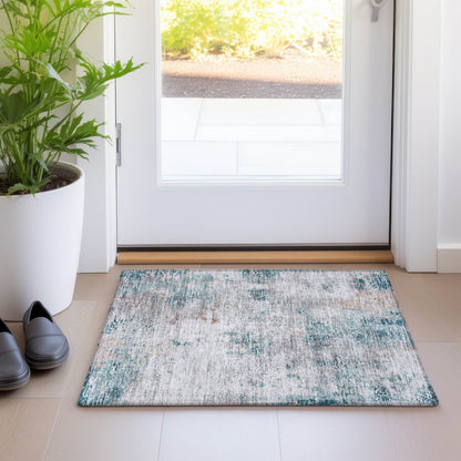 Tapis moderne abstrait Chantille lavable en machine pour intérieur/extérieur