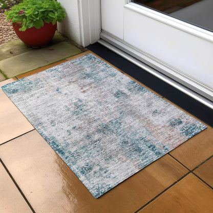 Tapis moderne abstrait Chantille lavable en machine pour intérieur/extérieur