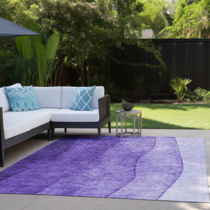 Tapis Chantille contemporain ombré lavable en machine pour intérieur/extérieur