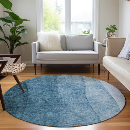 Tapis Chantille contemporain ombré lavable en machine pour intérieur/extérieur