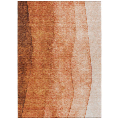 Tapis Chantille contemporain ombré lavable en machine pour intérieur/extérieur