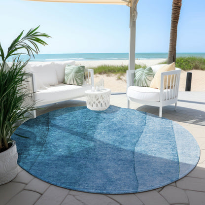 Tapis Chantille contemporain ombré lavable en machine pour intérieur/extérieur