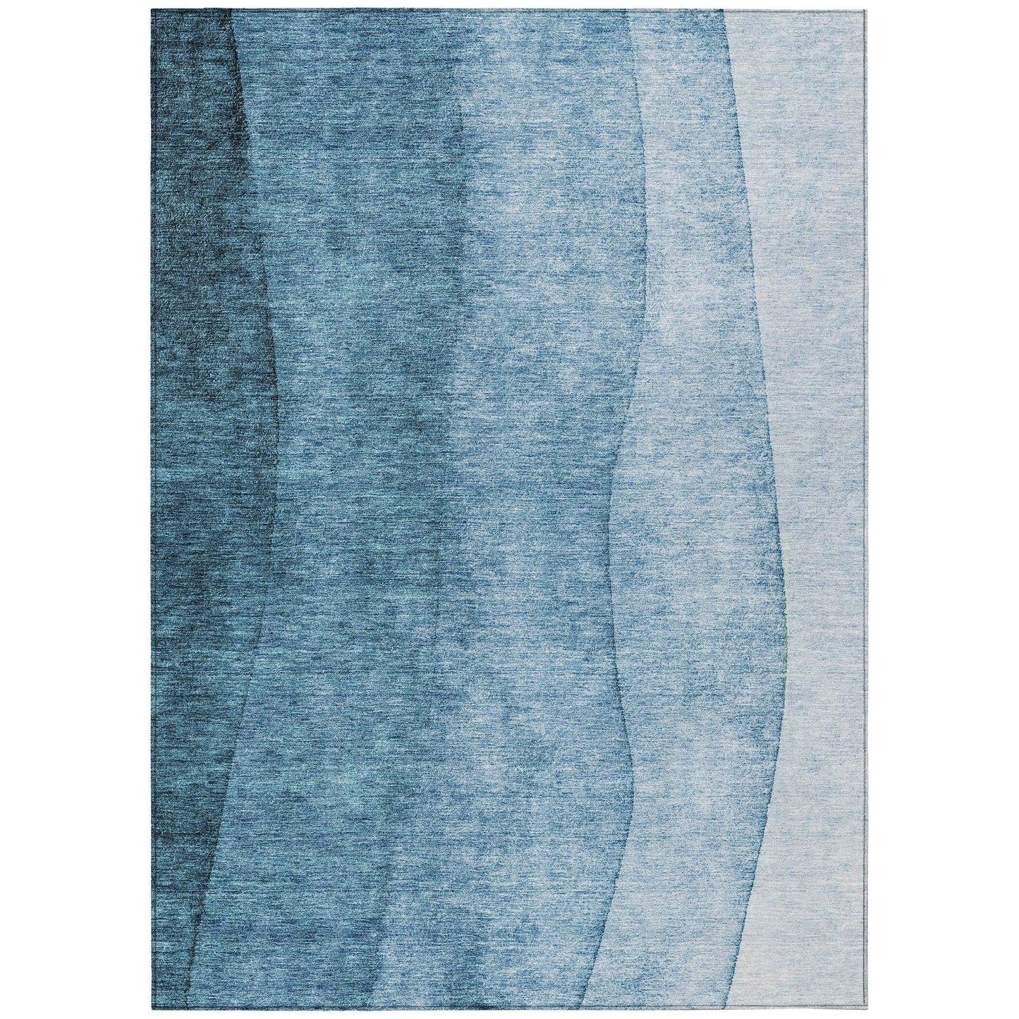 Tapis Chantille contemporain ombré lavable en machine pour intérieur/extérieur