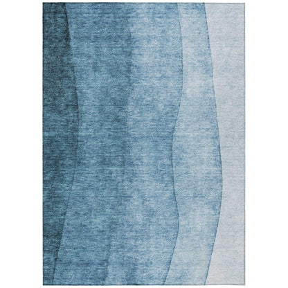 Tapis Chantille contemporain ombré lavable en machine pour intérieur/extérieur