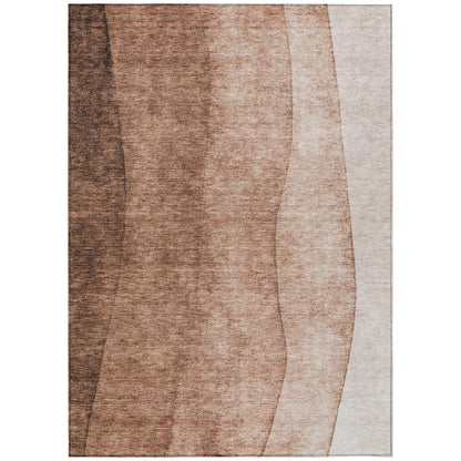 Tapis Chantille contemporain ombré lavable en machine pour intérieur/extérieur