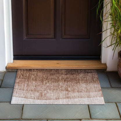 Tapis Chantille contemporain ombré lavable en machine pour intérieur/extérieur