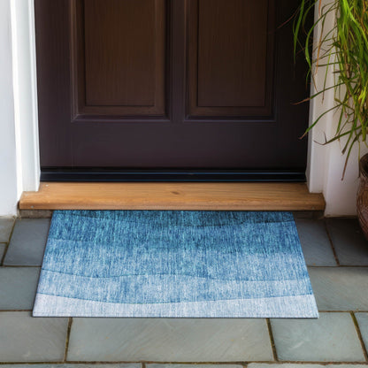 Tapis Chantille contemporain ombré lavable en machine pour intérieur/extérieur