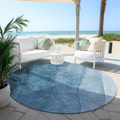 Tapis Chantille contemporain ombré lavable en machine pour intérieur/extérieur