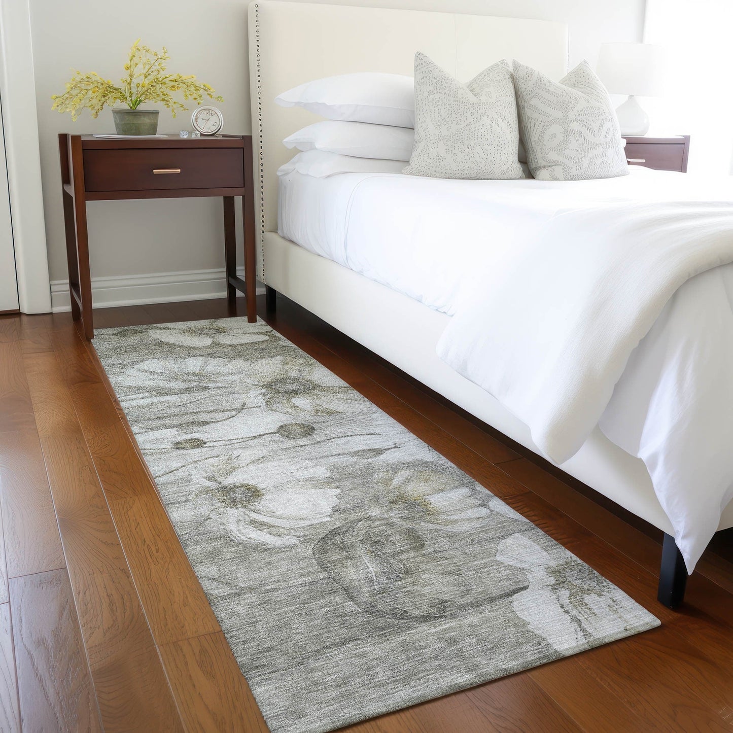 Tapis floral moderne Chantille lavable en machine pour intérieur/extérieur