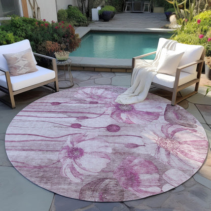 Tapis floral moderne Chantille lavable en machine pour intérieur/extérieur