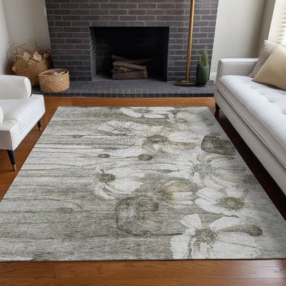Tapis floral moderne Chantille lavable en machine pour intérieur/extérieur