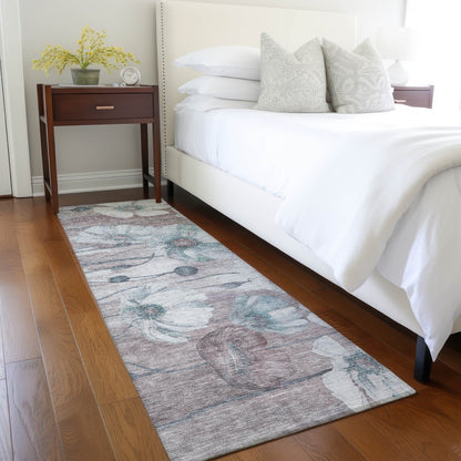 Tapis floral moderne Chantille lavable en machine pour intérieur/extérieur