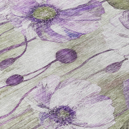 Tapis floral moderne Chantille lavable en machine pour intérieur/extérieur