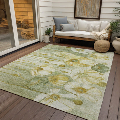 Tapis floral moderne Chantille lavable en machine pour intérieur/extérieur