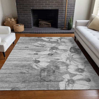 Tapis floral moderne Chantille lavable en machine pour intérieur/extérieur