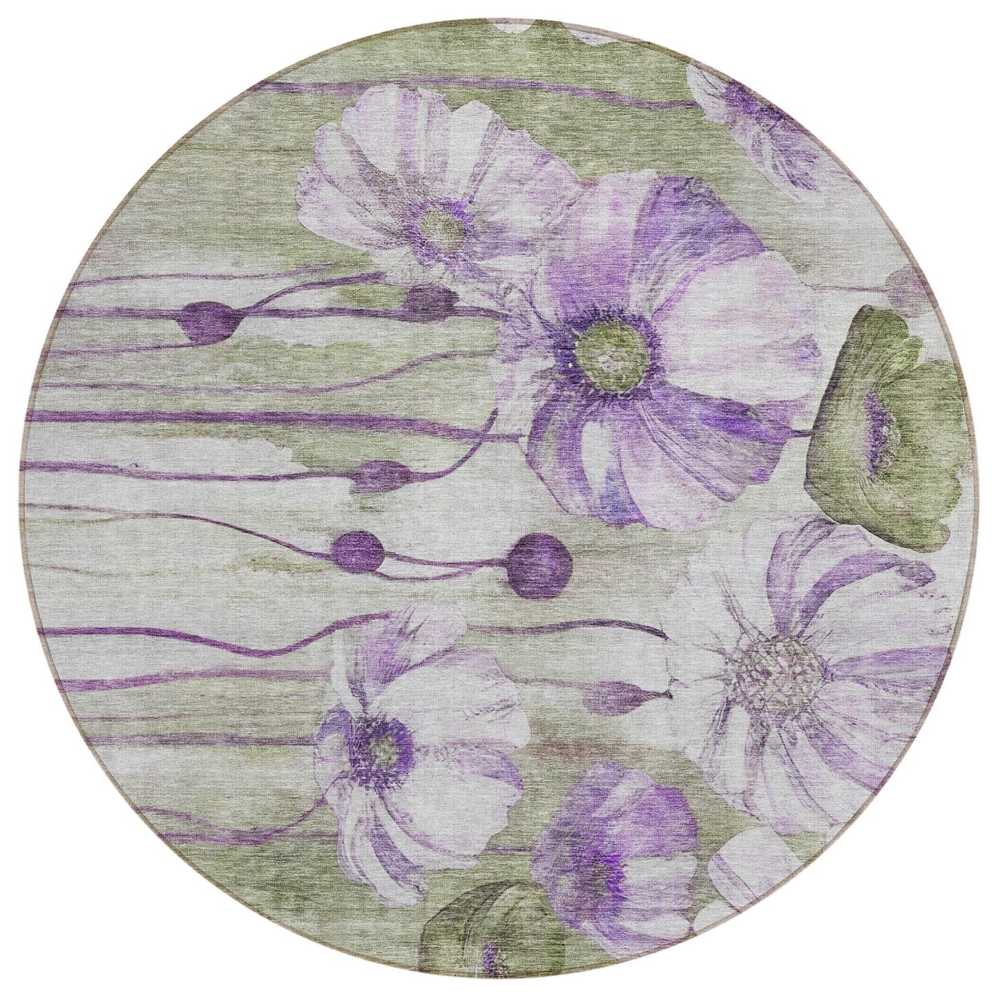 Tapis floral moderne Chantille lavable en machine pour intérieur/extérieur