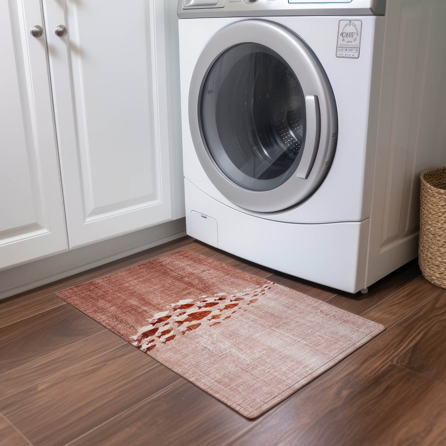 Tapis Chantille moderne Sea Life lavable en machine pour intérieur/extérieur