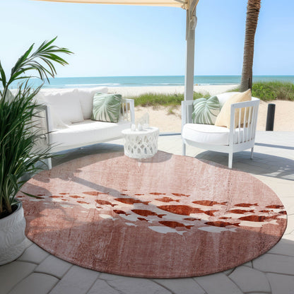 Tapis Chantille moderne Sea Life lavable en machine pour intérieur/extérieur