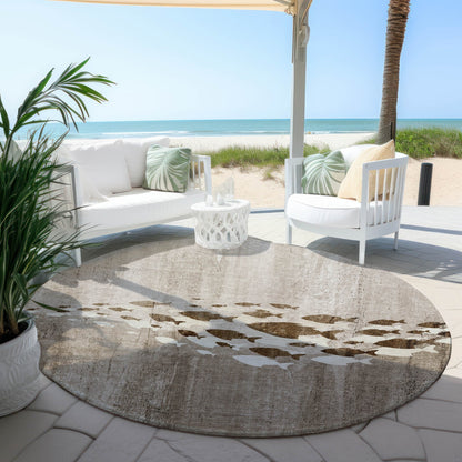 Tapis Chantille moderne Sea Life lavable en machine pour intérieur/extérieur