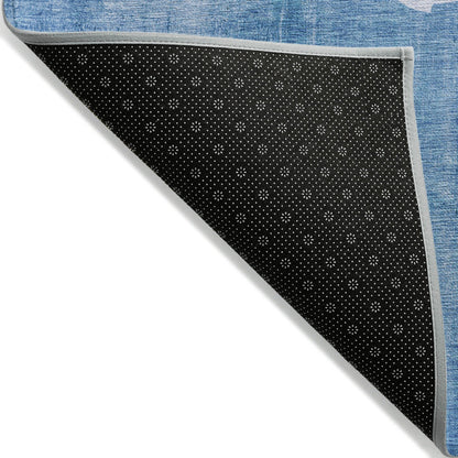 Tapis Chantille moderne Sea Life lavable en machine pour intérieur/extérieur