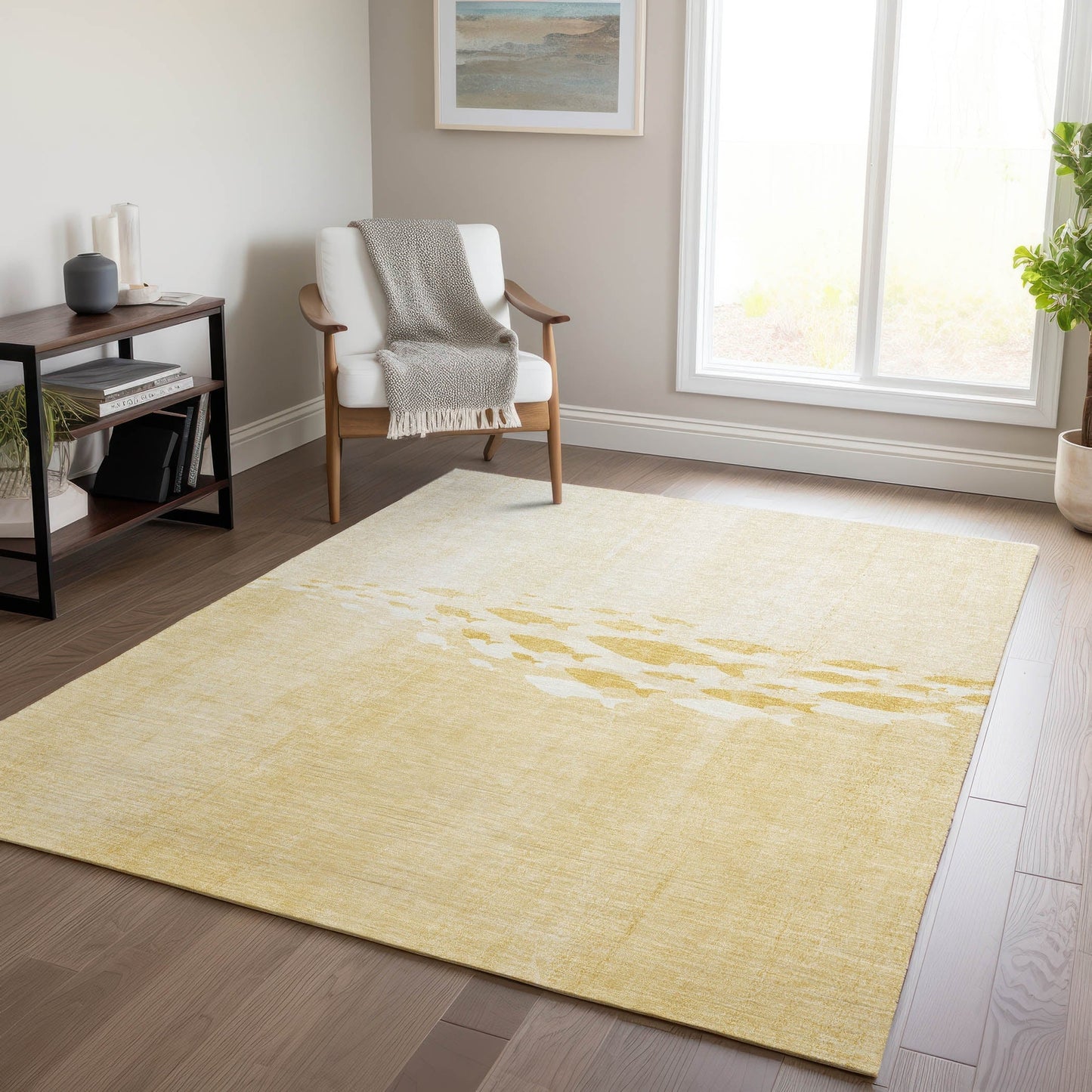 Tapis Chantille moderne Sea Life lavable en machine pour intérieur/extérieur