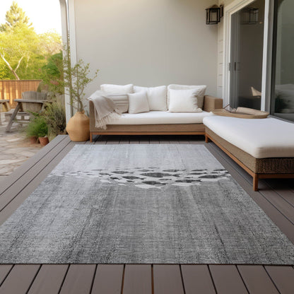 Tapis Chantille moderne Sea Life lavable en machine pour intérieur/extérieur