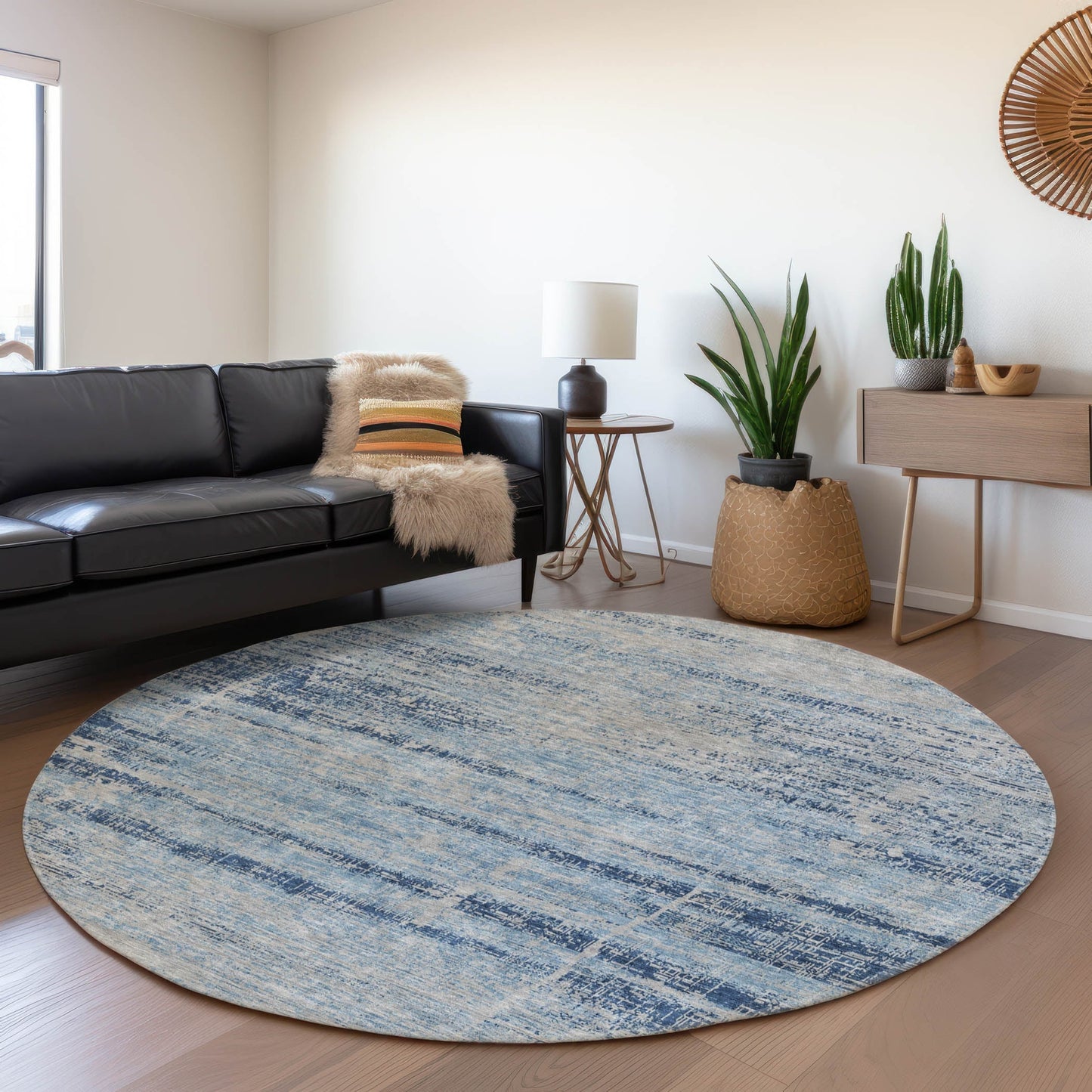 Tapis Chantille Ombre uni lavable en machine pour intérieur/extérieur