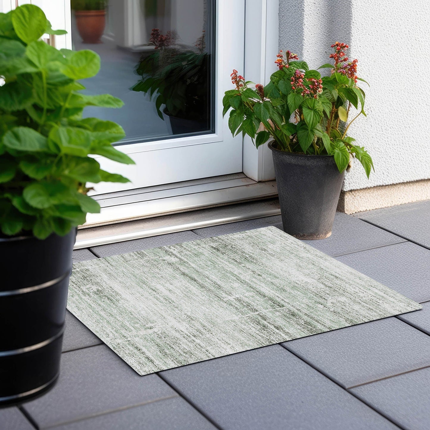 Tapis Chantille Ombre uni lavable en machine pour intérieur/extérieur