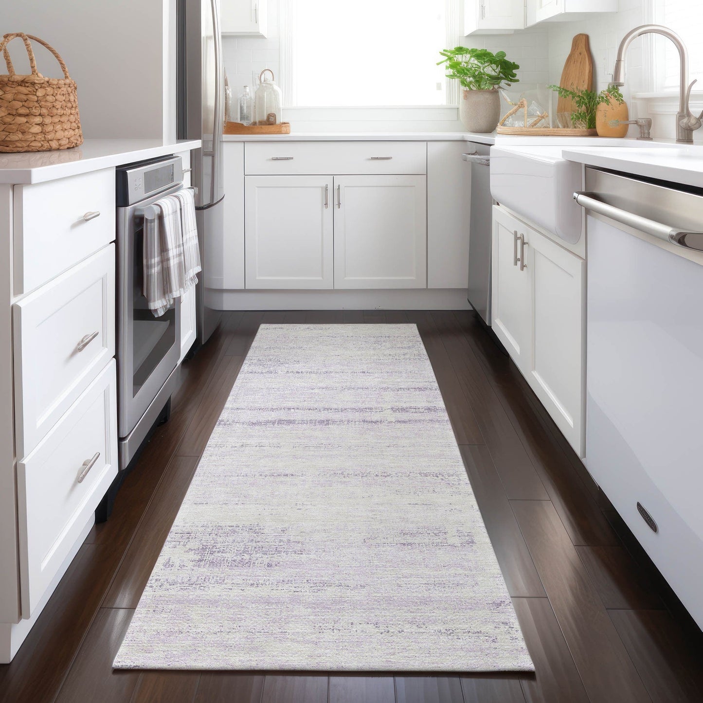 Tapis Chantille Ombre uni lavable en machine pour intérieur/extérieur