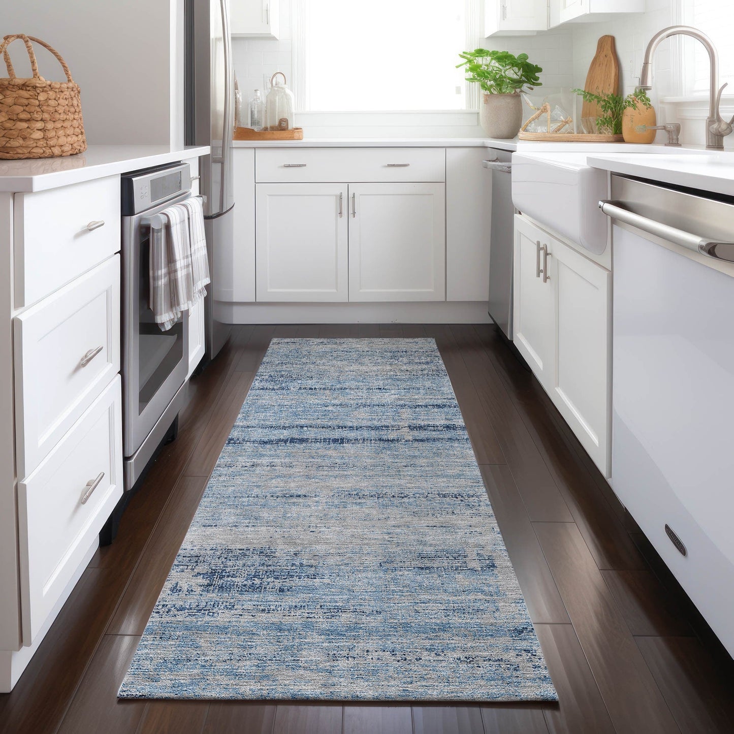 Tapis Chantille Ombre uni lavable en machine pour intérieur/extérieur