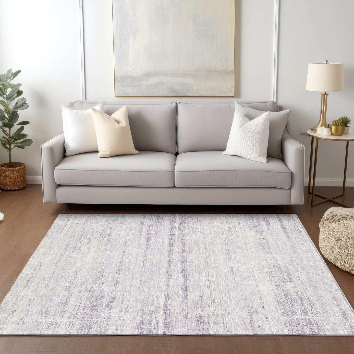 Tapis Chantille Ombre uni lavable en machine pour intérieur/extérieur