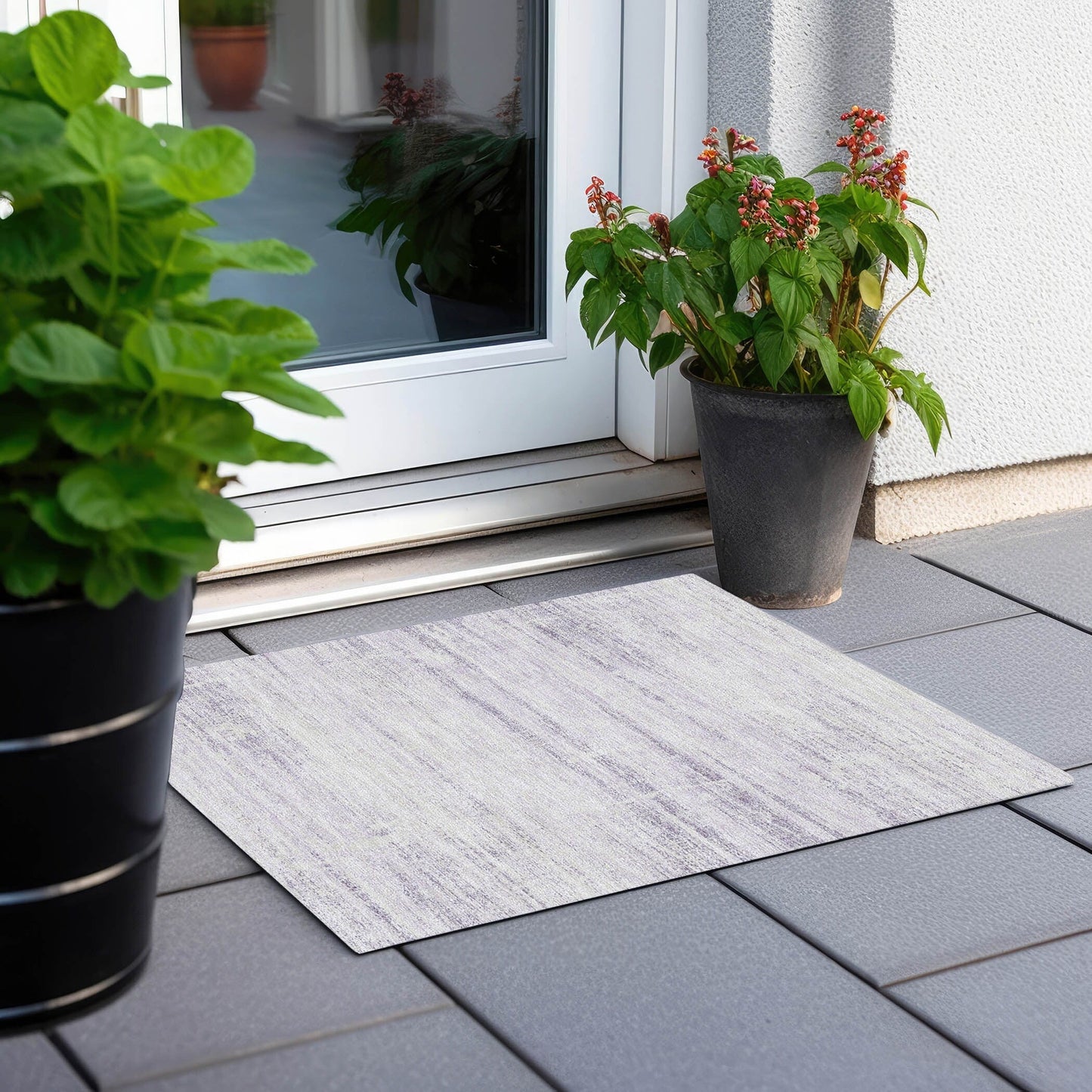 Tapis Chantille Ombre uni lavable en machine pour intérieur/extérieur