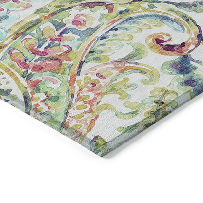 Tapis traditionnel Chantille lavable en machine pour intérieur/extérieur