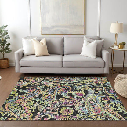 Tapis traditionnel Chantille lavable en machine pour intérieur/extérieur