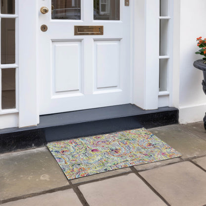 Tapis traditionnel Chantille lavable en machine pour intérieur/extérieur