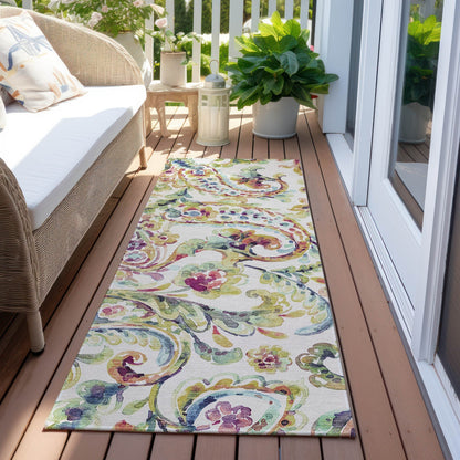 Tapis traditionnel Chantille lavable en machine pour intérieur/extérieur