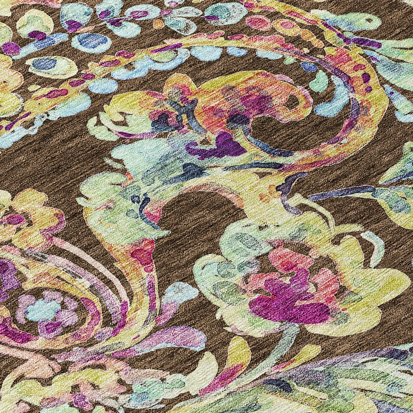 Tapis traditionnel Chantille lavable en machine pour intérieur/extérieur