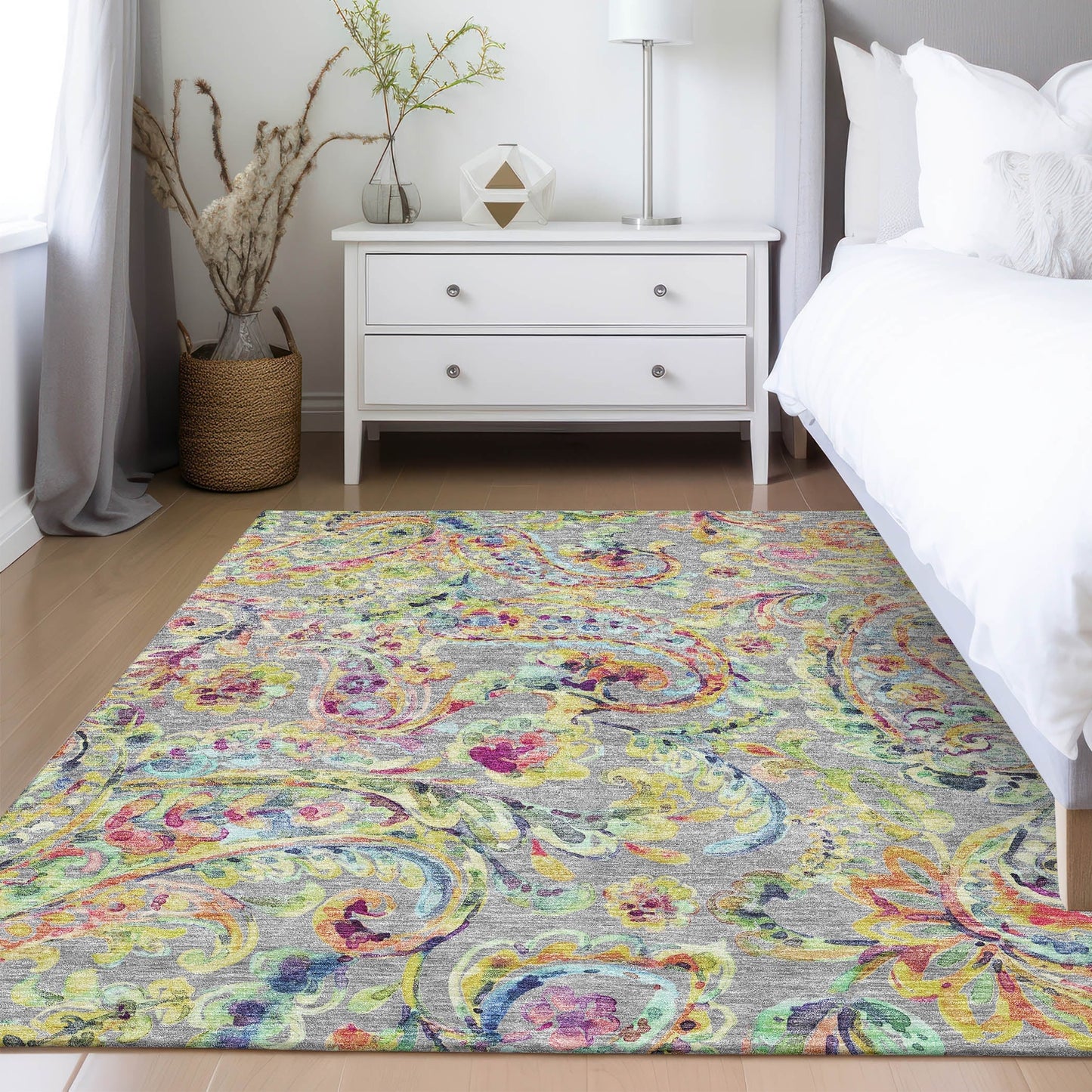 Tapis traditionnel Chantille lavable en machine pour intérieur/extérieur