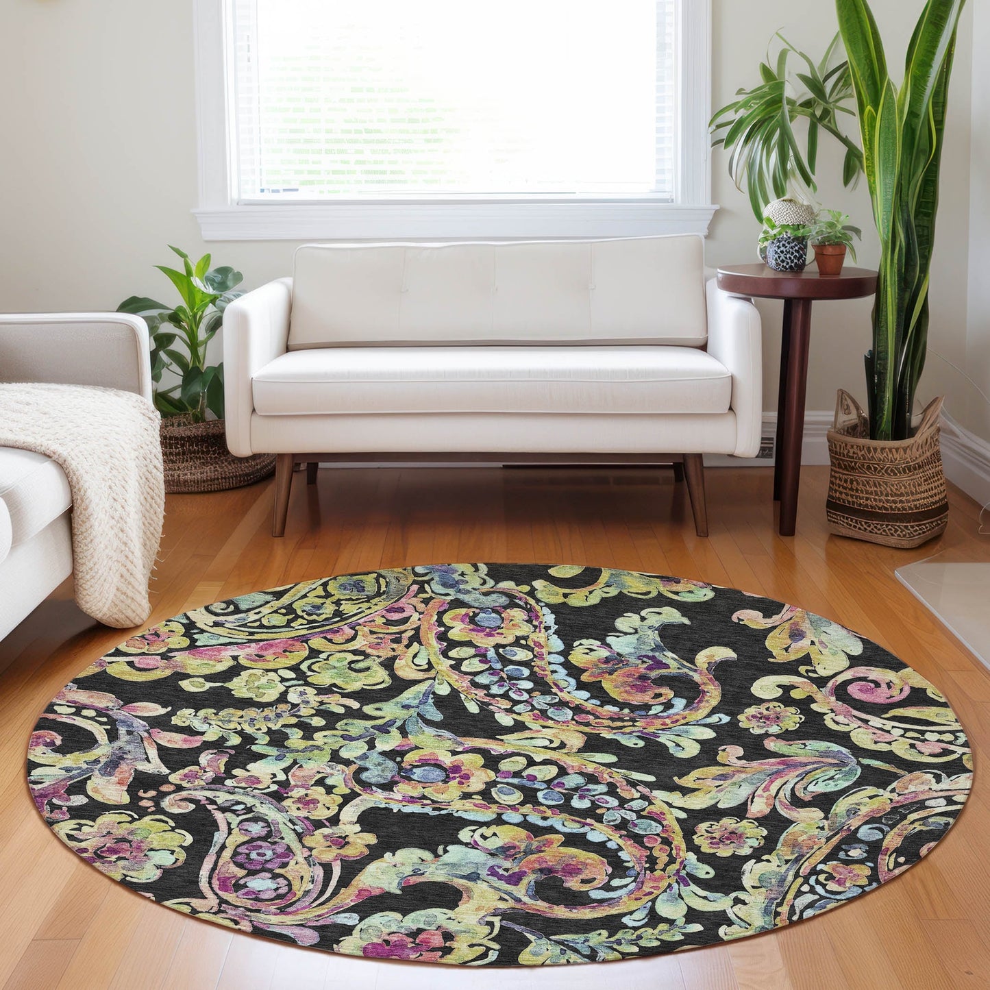 Tapis traditionnel Chantille lavable en machine pour intérieur/extérieur